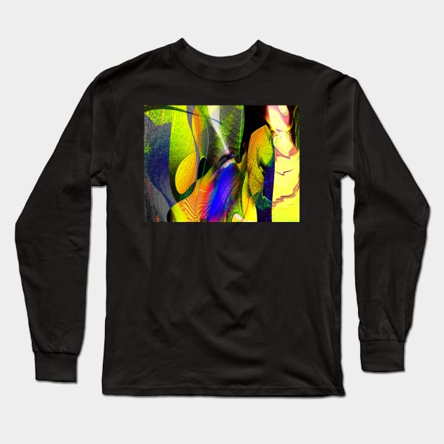 Three Layer Blender #1: Kneeling Woman abstract Long Sleeve T-Shirt by barrowda